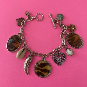 Charm Bracelet Animal Print Fashion Theme Toggle Clasp